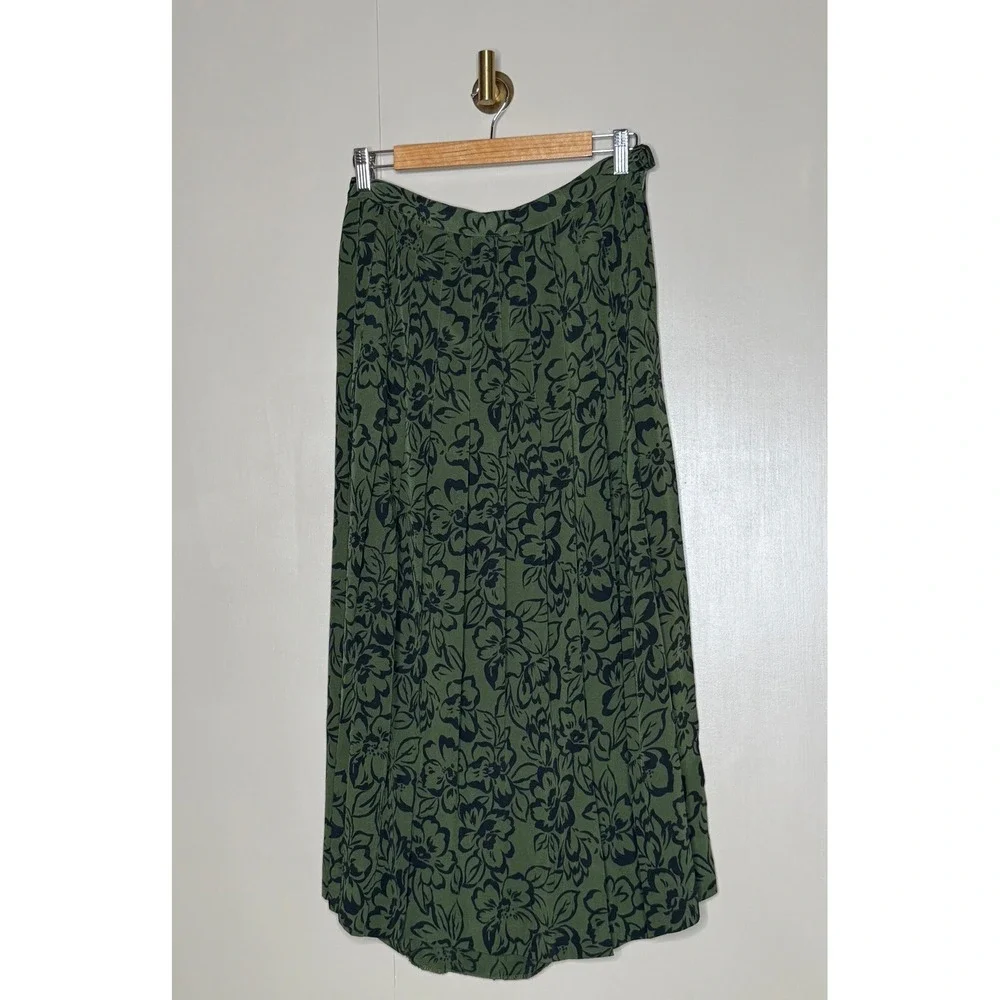 Kasper ASL Vintage Olive Floral‎ Skirt Suit Set Size 10 Cottagecore